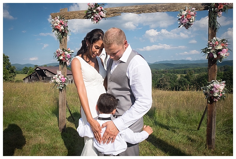 Outdoor West Virginia Wedding homemade arbor.jpg