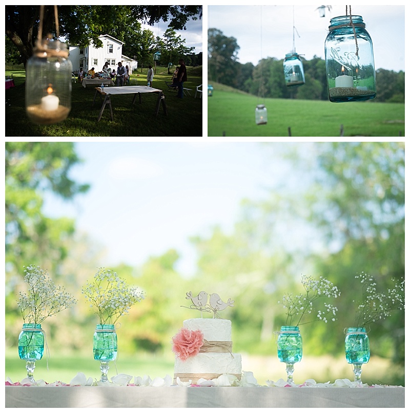 Outdoor West Virginia Wedding Mason Jars.jpg